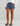 Huk women's Isla Short in Vintage Indigo, UPF 30+ sun protection fishing shorts, front view