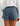 Huk women's Isla Short in Vintage Indigo, moisture-wicking fishing shorts, construction detail