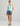 Huk women's Bayside Short in Vintage Indigo Heather, quick-drying fishing shorts, back view