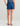 Huk women's America 250 Isla Short in Navy Stars, stretch fishing shorts, side view