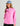 Huk women's Storm Jacket 2.0 in Bright Pink, rain jacket, front view, alternate angle