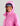 Huk women's Storm Jacket 2.0 in Bright Pink, rain jacket, fabric and stitching close-up