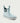 Huk women's Rogue Wave Boots in Heron Blue, breathable deck boots, fabric and stitching close-up