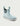 Huk women's Rogue Wave Boots in Heron Blue, breathable deck boots, fabric and stitching close-up