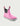 Huk women's Rogue Wave Boots in Bright Pink, breathable deck boots, fabric and stitching close-up