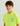 Huk kids' Huk'd On Tee in Neon Yellow Heather, short-sleeve fishing t-shirt, fabric and stitching close-up