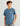 Huk kids' Paper Cut Tee in Stormy Blue, short-sleeve fishing t-shirt, side view