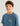 Huk kids' Paper Cut Tee in Stormy Blue, short-sleeve fishing t-shirt, fabric and stitching close-up