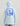 Light blue long sleeve hoodie tee with blue Huk logo graphic on back.