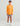 Huk kids' Pursuit Performance Crew in Flare Orange, vented long-sleeve performance fishing shirt, back view