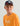 Huk kids' Pursuit Performance Crew in Flare Orange, breathable long-sleeve performance fishing shirt, fabric and stitching close-up