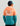 Child wearing coral and teal colorblock hoodie with circular graphic logo and "Since 2014" text on back.