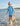 Huk kids' Pursuit Performance Hoodie in Cerulean Tie-Dye, breathable long-sleeve fishing hoodie, worn on the water