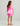 Huk youth Girls Pursuit Cover-Up Dress in Oleander Ombre, moisture-wicking dress, side profile view
