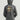Huk kids' Edisto Fast Badge Terry Hoodie in Dark Shadow, long-sleeve fishing hoodie, front view