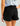 Huk youth Girls Pursuit Volley Swim Short in Black, quick-drying fishing shorts, back view, alternate angle