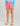 Huk youth Girls Pursuit Volley Swim Short in Neon Coral, quick-drying fishing shorts, front view, alternate angle