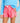 Huk youth Girls Pursuit Volley Swim Short in Neon Coral, quick-drying fishing shorts, front view