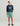 Huk kids' Pursuit Volley Swim Short in Marine Blue Mad Marlin, quick-drying fishing shorts, back view