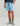 Huk kids' Pursuit Volley Swim Short in Cerulean Dog Fishin, quick-drying fishing shorts, front view