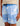 Blue and white marbled swim shorts with elastic waistband and drawstring, HUK logo on leg.