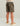 Kids' swim shorts with brown and tan camouflage pattern, elastic waistband, and two front pockets.