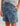 Huk kids' Shoreside Printed Short in Stormy Blue Ocean Palm, stretch fishing shorts, front view