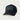 Huk kids' Huk And Bars Trucker Hat in Black, moisture-wicking mesh-back trucker hat, front view