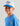 Huk kids' Full Mesh Trucker Hat in Vessel Blue, moisture-wicking mesh-back trucker hat, fabric and stitching close-up