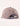 Tan mesh trucker hat with snapback closure and blue label detail, shown from back view.