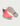 Huk kids' Rogue Wave Boots in Neon Coral, breathable deck boots, fabric and stitching close-up